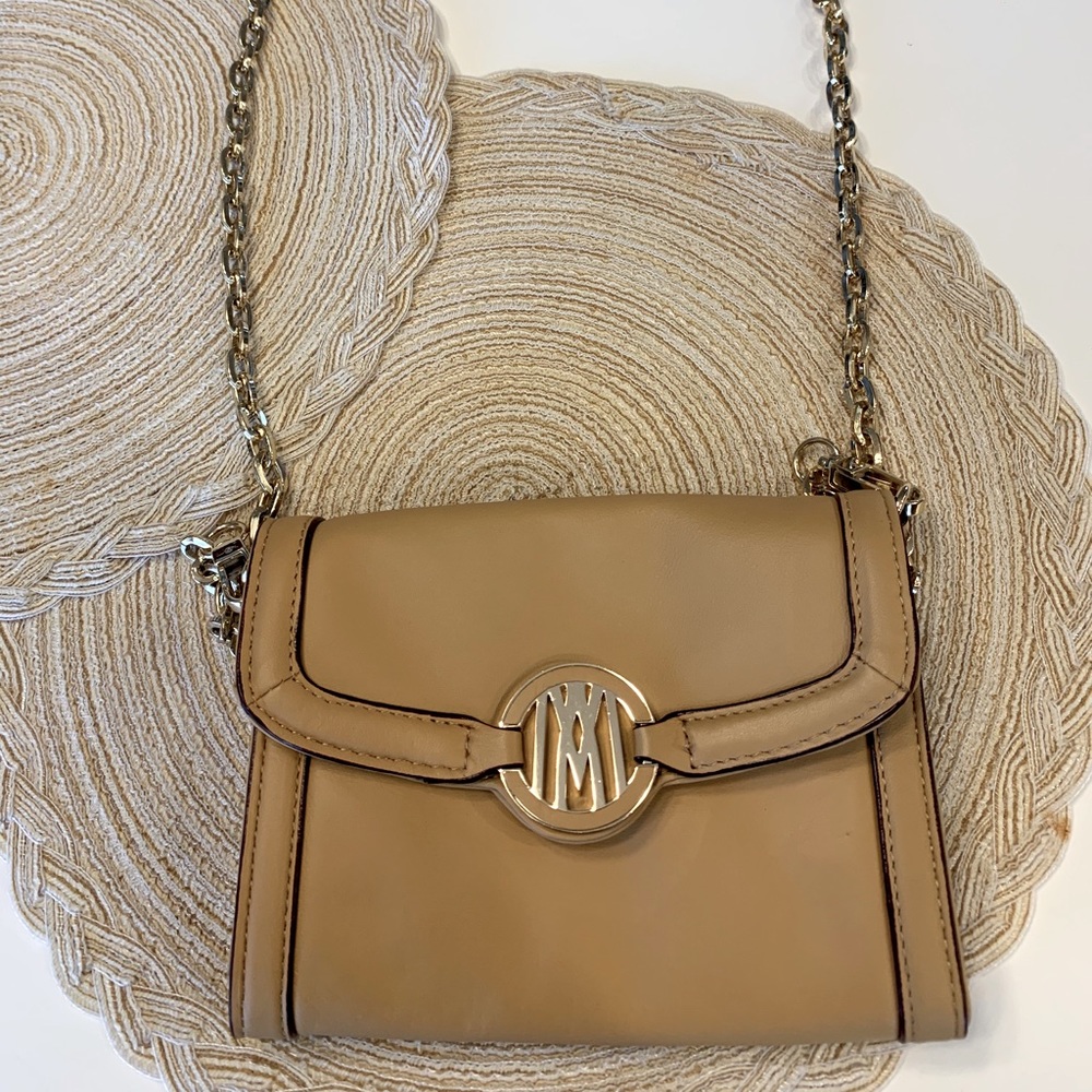 Antonio Melani Natural Leather Small Crossbody Bag